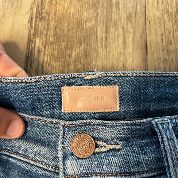 Mother The Tomcat Roller Fray A Groovy Kind Of Love Wash Jeans Size 29 Wide Leg - Picture 8 of 15